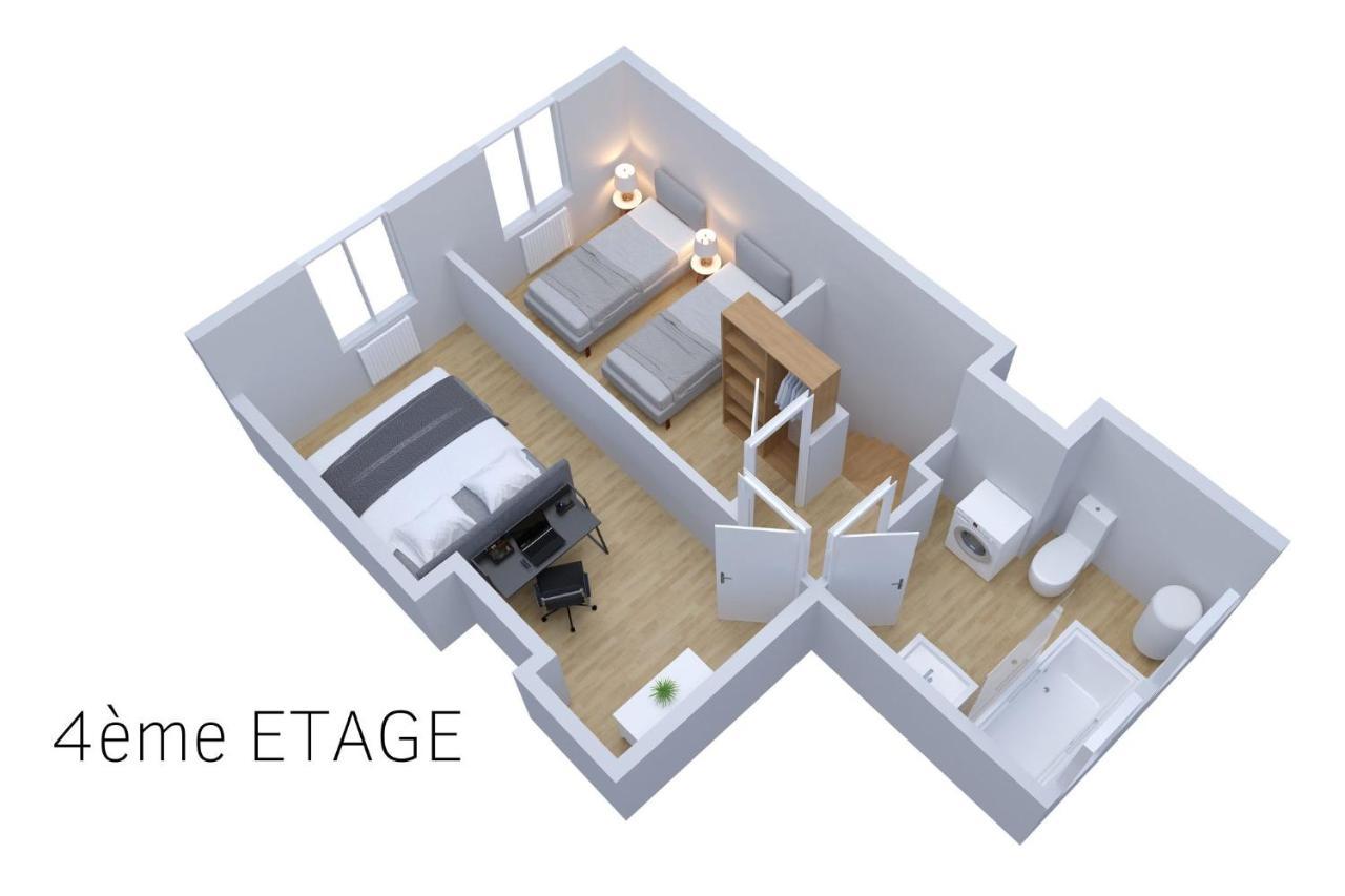 Le Double Pirou # 2 Appartements # Halte Auvergne Тьер Экстерьер фото