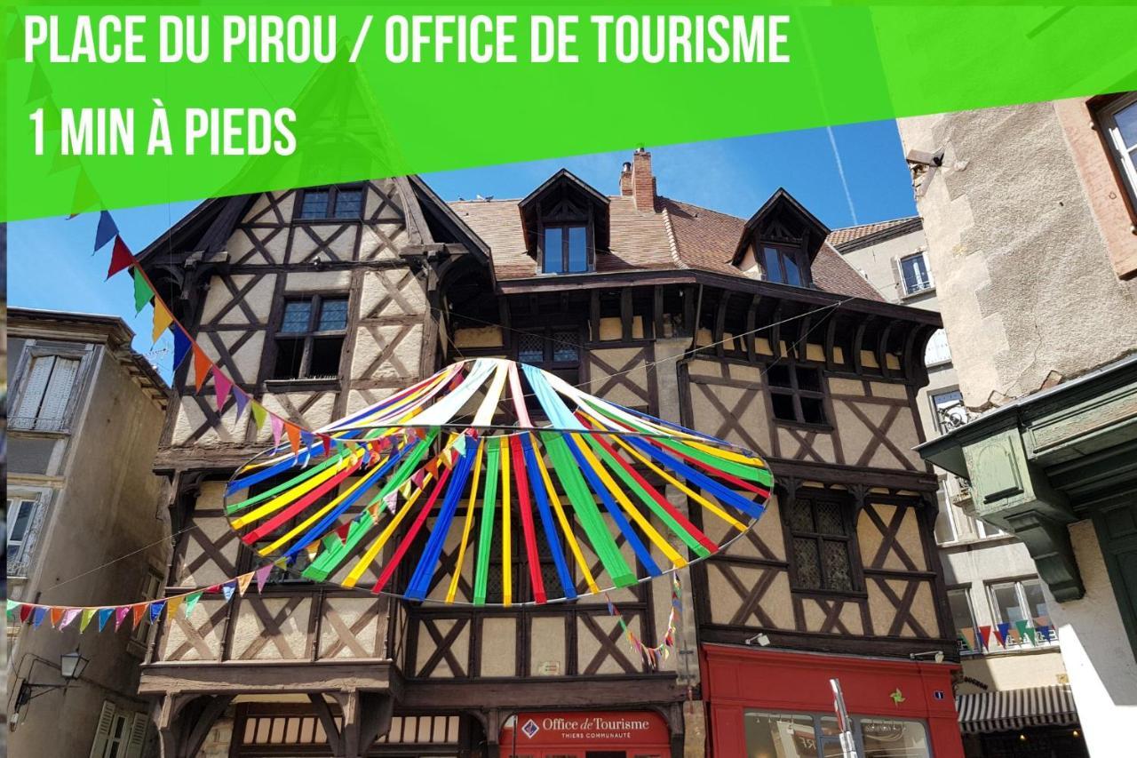 Le Double Pirou # 2 Appartements # Halte Auvergne Тьер Экстерьер фото